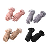 Maxbell Women Winter Warm Gloves Touch Screen Full Finger Thermal Glove Pink
