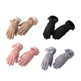 Maxbell Women Winter Warm Gloves Touch Screen Full Finger Thermal Glove Pink