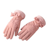 Maxbell Women Winter Warm Gloves Touch Screen Full Finger Thermal Glove Pink
