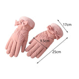 Maxbell Women Winter Warm Gloves Touch Screen Full Finger Thermal Glove Pink