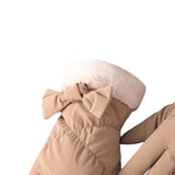 Maxbell Women Winter Warm Gloves Touch Screen Full Finger Thermal Glove Khaki