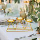 Maxbell Candle Holder Candle Stand Candlestick Holiday Party Table Centerpieces Golden
