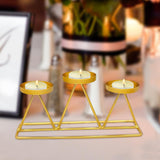 Maxbell Candle Holder Candle Stand Candlestick Holiday Party Table Centerpieces Golden