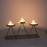 Maxbell Candle Holder Candle Stand Candlestick Holiday Party Table Centerpieces Golden