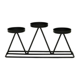 Maxbell Candle Holder Candle Stand Candlestick Holiday Party Table Centerpieces Black