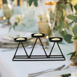 Maxbell Candle Holder Candle Stand Candlestick Holiday Party Table Centerpieces Black