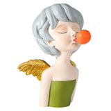 Maxbell Modern girl Statue Creative Ornament for Wedding Green