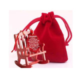 Maxbell Mini Christmas Rocking Chair Ornament Party Anniversary Festival Gift