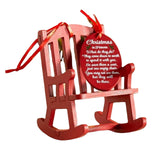 Maxbell Mini Christmas Rocking Chair Ornament Party Anniversary Festival Gift