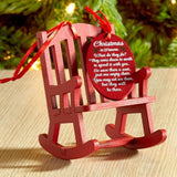 Maxbell Mini Christmas Rocking Chair Ornament Party Anniversary Festival Gift