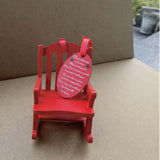 Maxbell Mini Christmas Rocking Chair Ornament Party Anniversary Festival Gift