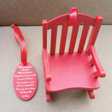 Maxbell Mini Christmas Rocking Chair Ornament Party Anniversary Festival Gift