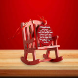Maxbell Mini Christmas Rocking Chair Ornament Party Anniversary Festival Gift