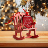 Maxbell Mini Christmas Rocking Chair Ornament Party Anniversary Festival Gift