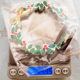 Maxbell Wooden Christmas Standing Wreath Tabletop Decoration Wooden Decorative Sign