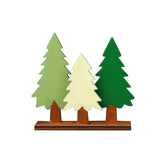 Maxbell Pine Tree Table Decor Christmas Ornament with Stand Desktop Photo Props