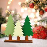 Maxbell Pine Tree Table Decor Christmas Ornament with Stand Desktop Photo Props