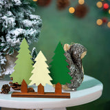 Maxbell Pine Tree Table Decor Christmas Ornament with Stand Desktop Photo Props