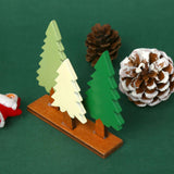 Maxbell Pine Tree Table Decor Christmas Ornament with Stand Desktop Photo Props