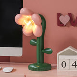 Maxbell 5V Flower Lamp Button Switch Warm Warm White Light for Office Desk Girl Pink