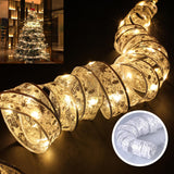 Maxbell Christmas Fairy Lights Glow Ribbon Lights for Outdoor Xmas Tree Decoration