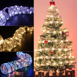 Maxbell Christmas Fairy Lights Glow Ribbon Lights for Outdoor Xmas Tree Decoration