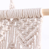 Maxbell Macrame Wall Hanging Storage Basket Hanger Holder for Nursery Decoration 67CMX33CM