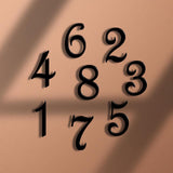 Maxbell Acrylic Numbers Self Adhesive for Business Decorative Office Room