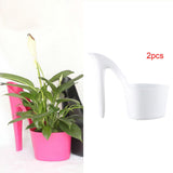 Maxbell Flower Pot High Heel Shaped Garden Indoor Outdoor Table Ornaments Patio white