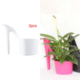 Maxbell Flower Pot High Heel Shaped Garden Indoor Outdoor Table Ornaments Patio white