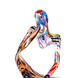 Maxbell Abstract Thinker Statue Ornament Art Decorative Craft for Table Party Thinking Right