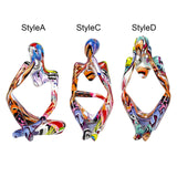 Maxbell Abstract Thinker Statue Ornament Art Decorative Craft for Table Party Thinking Right