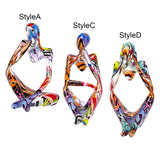 Maxbell Abstract Thinker Statue Ornament Art Decorative Craft for Table Party Thinking Right