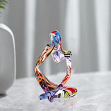 Maxbell Abstract Thinker Statue Ornament Art Decorative Craft for Table Party Thinking Right