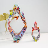 Maxbell Abstract Thinker Statue Ornament Art Decorative Craft for Table Party Right Left