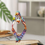 Maxbell Abstract Thinker Statue Ornament Art Decorative Craft for Table Party Right Left