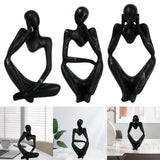 Maxbell Abstract Thinker Statue Resin Ornament for Restaurant Holiday Decorations Thinking Right
