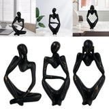 Maxbell Abstract Thinker Statue Resin Ornament for Restaurant Holiday Decorations Thinking Right