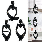 Maxbell Abstract Thinker Statue Resin Ornament for Restaurant Holiday Decorations Thinking Right