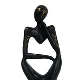 Maxbell Abstract Thinker Statue Resin Ornament for Restaurant Holiday Decorations Thinking Left