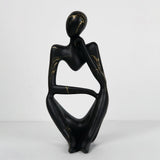 Maxbell Abstract Thinker Statue Resin Ornament for Restaurant Holiday Decorations Thinking Left
