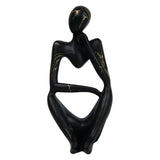 Maxbell Abstract Thinker Statue Resin Ornament for Restaurant Holiday Decorations Thinking Left