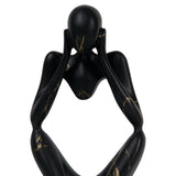 Maxbell Abstract Thinker Statue Resin Ornament for Restaurant Holiday Decorations Right Left