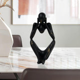 Maxbell Abstract Thinker Statue Resin Ornament for Restaurant Holiday Decorations Right Left