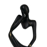 Maxbell Abstract Thinker Statue Collectible Ornament for Living Room Desk Decoration Left