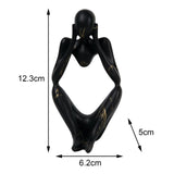 Maxbell Abstract Thinker Statue Collectible Ornament for Living Room Desk Decoration Focus