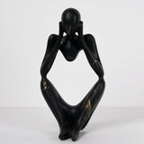 Maxbell Abstract Thinker Statue Collectible Ornament for Living Room Desk Decoration Focus