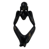Maxbell Abstract Thinker Statue Collectible Ornament for Living Room Desk Decoration Focus