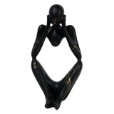 Maxbell Abstract Thinker Statue Collectible Ornament for Living Room Desk Decoration Focus