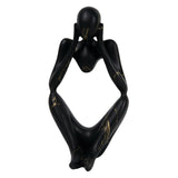 Maxbell Abstract Thinker Statue Collectible Ornament for Living Room Desk Decoration Focus